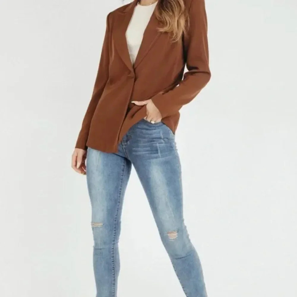 NWT KITTENISH | Take Notes Chocolate Blazer | Multiple Sizes
